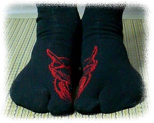 японские традиционные носки с разделением для пальца