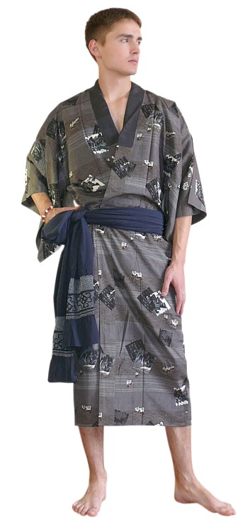 японский пояс оби и винтажное кимоно