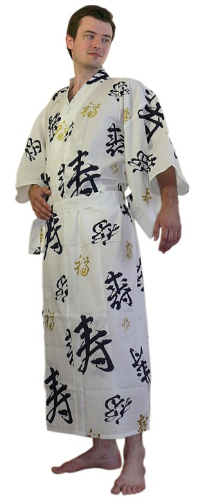мужское кимоно из хлопка в интернет-магазине BLUE JAPAN
