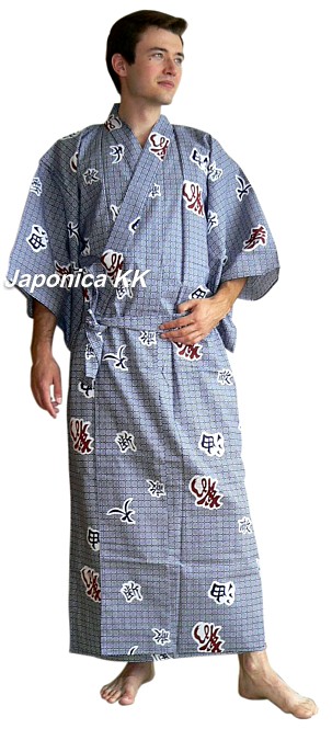 мужской халат кимоно из хлопка, made in Japan