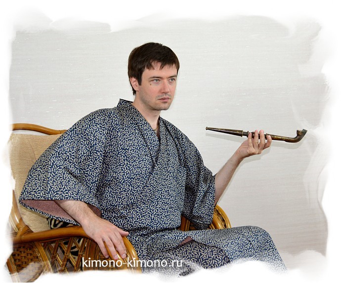  мужской халат кимоно, сделано в Японии, хлопок 100%