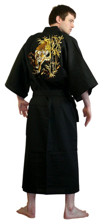японское мужское кимоно с вышивкой в интернет-магазине BLUE JAPAN