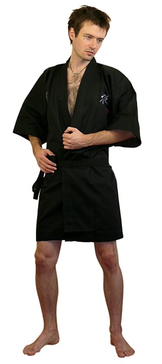 японский мужской халат кимоно Дзэн
