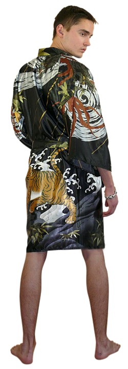 мужской халат-кимоно, сделано в Японии
