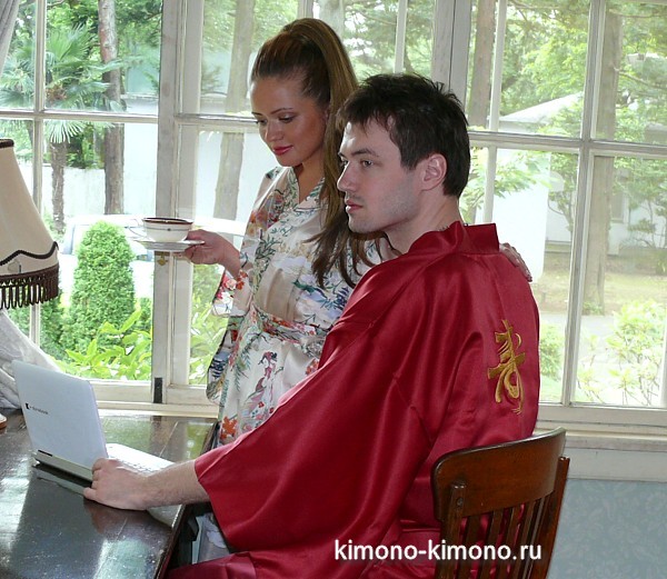Мужской халат кимоно,  в интернет-магазине BLUE JAPAN