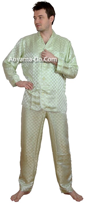 мужская японская шелковая пижама. эксклюзивная мужская одежда из Японии 