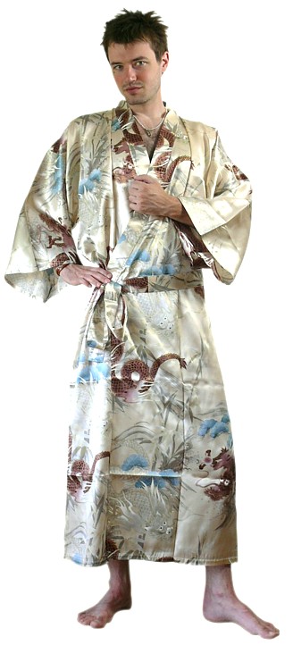 мужское шелковое кимоно ТАЙРА, Япония