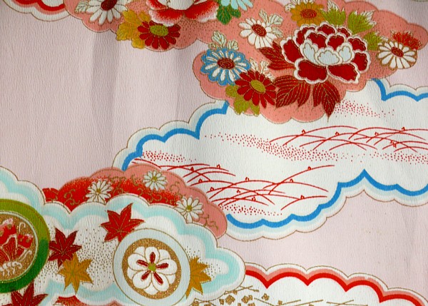 японское кимоно: дизайн ткани