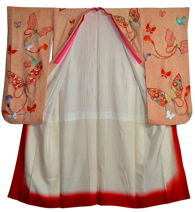 японское шелковое кимоно, 1930-е гг.
