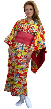 японское шелковое  кимоно, винтаж