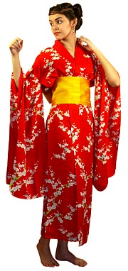 винтажное японское шелковое  кимоно для дома