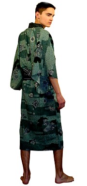 японская одежда: мужское традиционное кимоно, 1940-е гг.