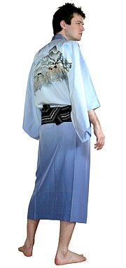 японское мужское кимоно, шелк, 1970-е гг.
