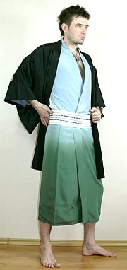 японская одежда: мужское хаори из шелка, 1940-е гг.