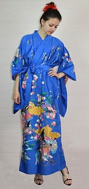 японское кимоно из натурального хлопка