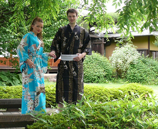 японские кимоно из хлопка и шелка в онлайн магазине BLUE JAPAN