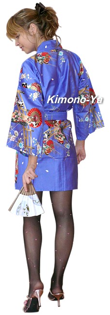 кимоно мини фиалкового цвета