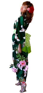 японское кимоно из хлопка - красивая и удобная одежда для дома