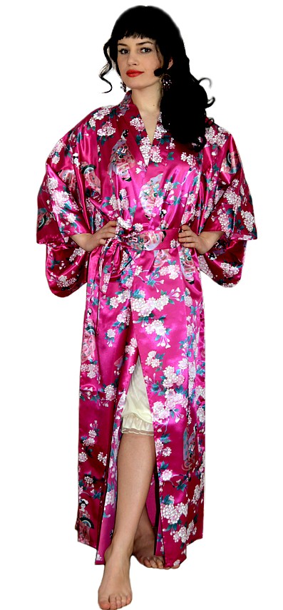 японское кимоно - стильный пеньюар, и оригинальная одежда для дома