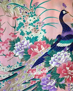 японское кимоно-мини: рисунок ткани