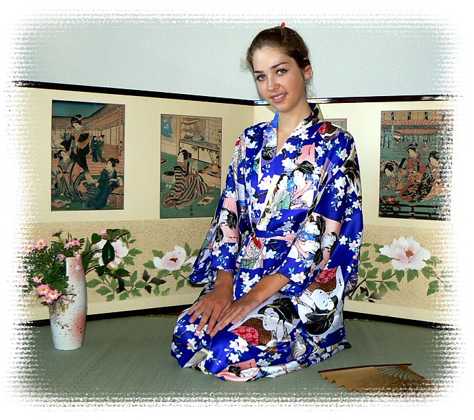 японское кимоно - красивая одежда для дома из Японоо