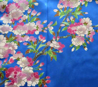 рисунок ткани японского халатика-кимоно