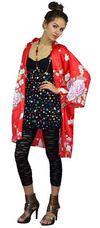 японское кимоно мини - стильная одежда для дома и на отдыхе
