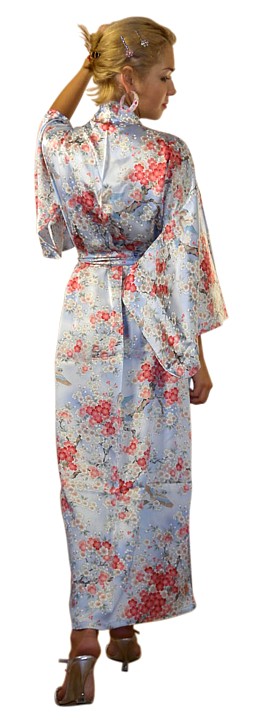 японский шелковый халат- кимоно - щксклюзивная одежда из натурального шелка