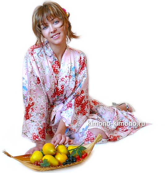 японское шелковое кимоно ОДОРИ - эксклюзивный подарок женщине