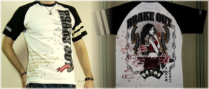 японская мужская футболка. эксклюзивная мужская одежда из Японии