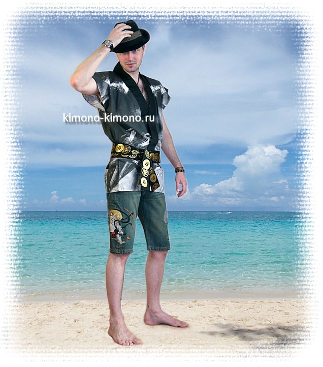 японская одежда: куртка хантэн из хлопка