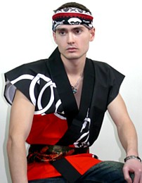 японская традиционная куртка - хантэн, унисекс