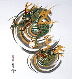 рисунок на японской футболке